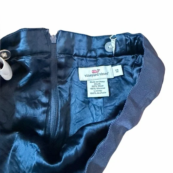 Vineyard Vines Blue Green Red Classic Tartan Plaid Skirt Bows Children’s Sz 12 - Picture 3 of 9